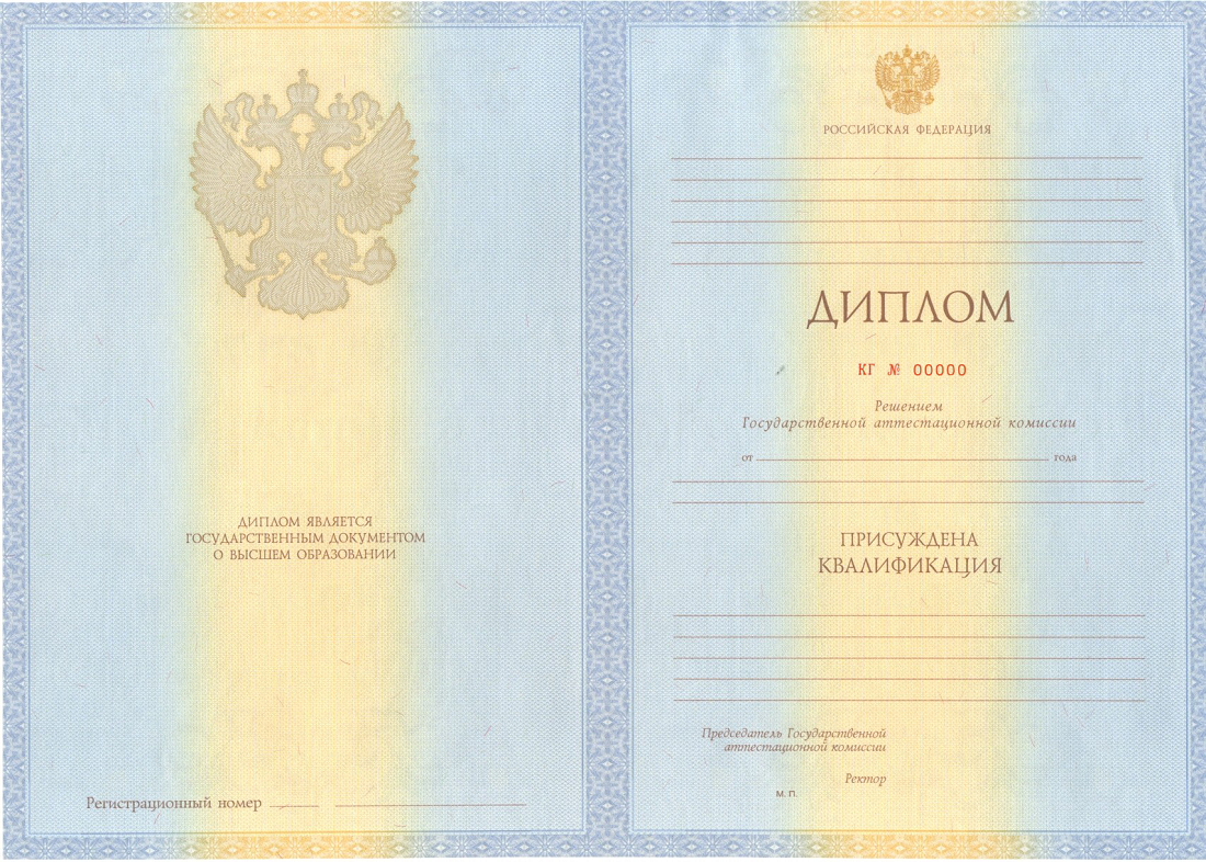 Диплом специалиста 2012-2013 годов в Пензе